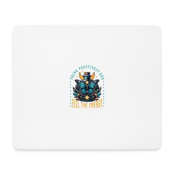 Butterfly Energy Bottle - Mouse Pad (horizontal) - white - Front