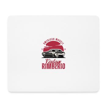 Vintage Muscle Car Rimbero - Mouse Pad (horizontal) - white - Front