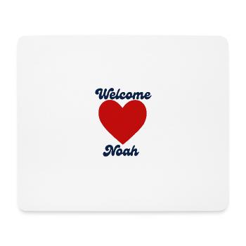 Noahwillkommen - Mousepad (Querformat) - Weiß - Vorne