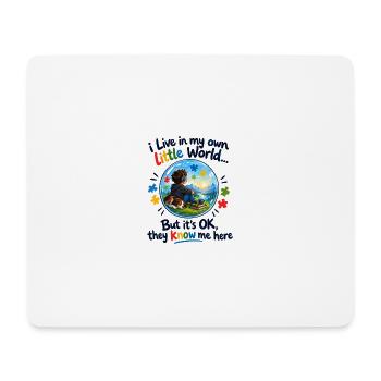 Eigene Kleine Welt - Mousepad (Querformat) - Weiß - Vorne
