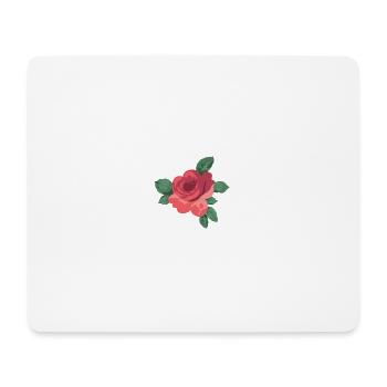 Rose - Mousepad (Querformat) - Weiß - Vorne