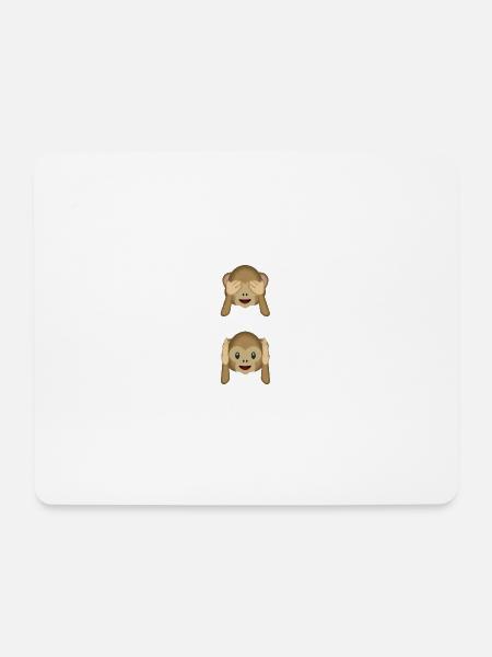 Ja, wo sind die gestörten Arbeitskollegen? - Mousepad (Querformat) - Weiß