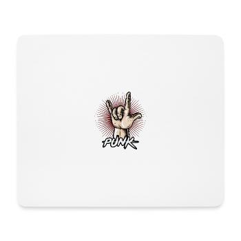 punk - Mouse Pad (horizontal) - white - Front