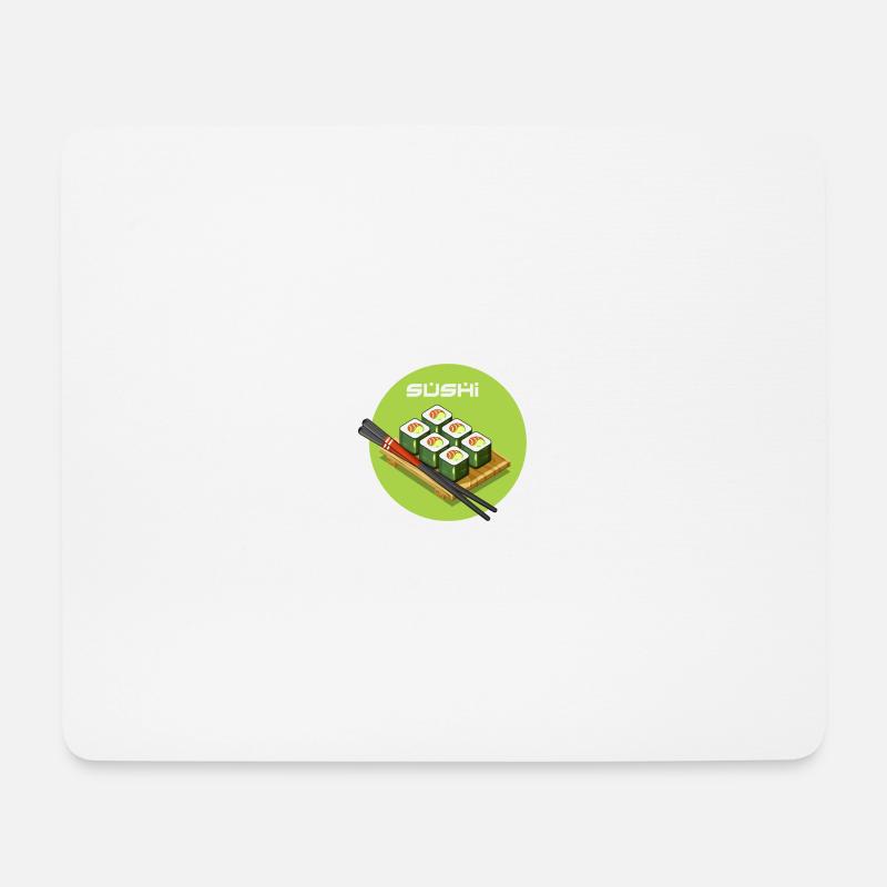 Sushi - Mousepad (Querformat) - Weiß