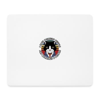 Cat morning - Mouse Pad (horizontal) - white - Front