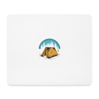 camping - Mouse Pad (horizontal) - white - Front
