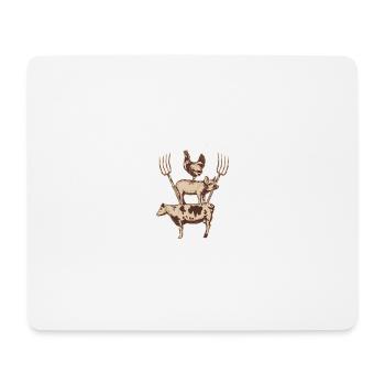 Tiere - Mousepad (Querformat) - Weiß - Vorne