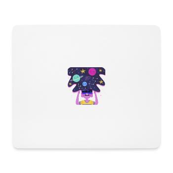 Galaxie Galaxie Raumschiff newistar cool schöne Gr - Mousepad (Querformat) - Weiß - Vorne