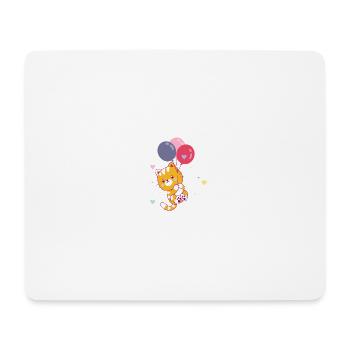 Bubble Cat Bubble Cat Tier Kätzchen niedlich schön - Mousepad (Querformat) - Weiß - Vorne
