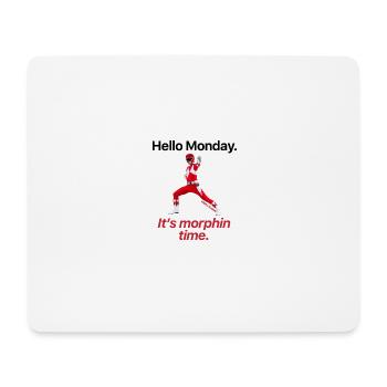 Power Rangers Hello Monday. It's Morphin Time - Tapis de souris (format paysage) - blanc - Devant