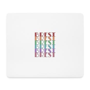 BREST - Tapis de souris (format paysage) - blanc - Devant