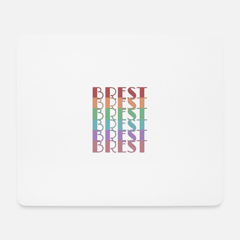 BREST - Mouse Pad (horizontal) - white