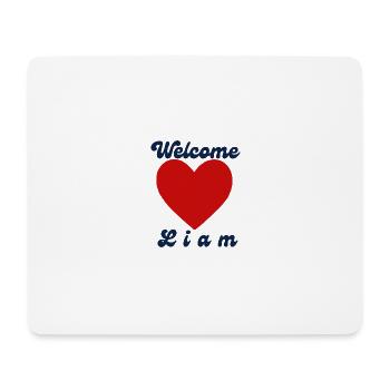 Welcome Liam - Mousepad (Querformat) - Weiß - Vorne