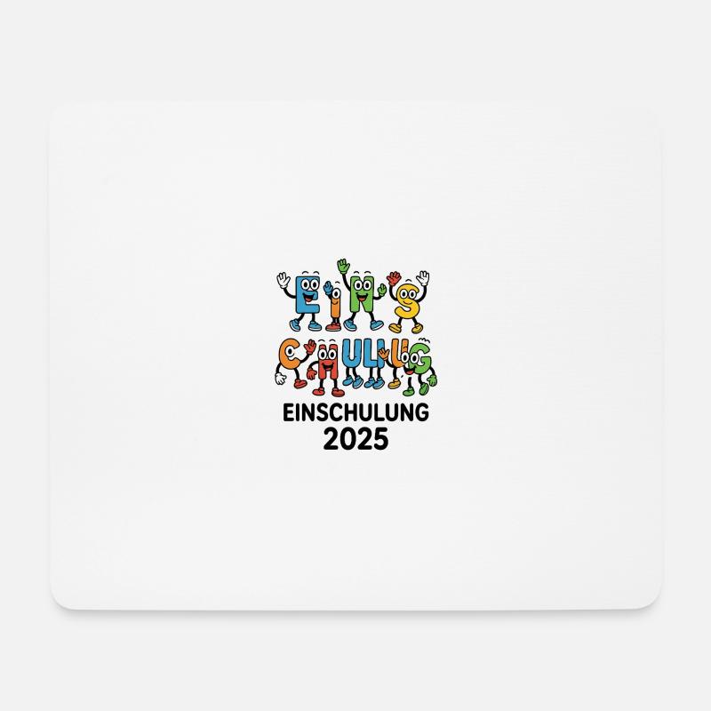 ABC-Gang – Einschulung 2025 - Mousepad (Querformat) - Weiß