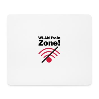 WLAN free zone! - Mouse Pad (horizontal) - white - Front