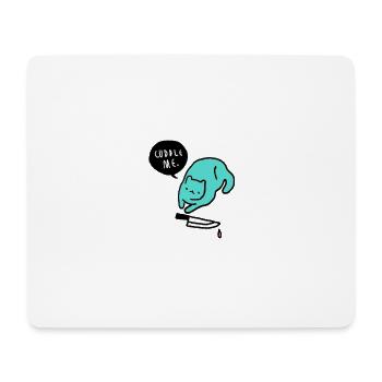 KNUDDEL ME CAT - Mouse Pad (horizontal) - white - Front