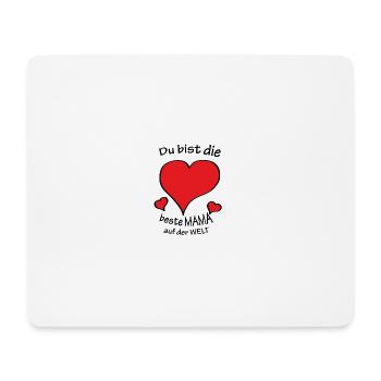 Beste Mama - Mousepad (Querformat) - Weiß - Vorne