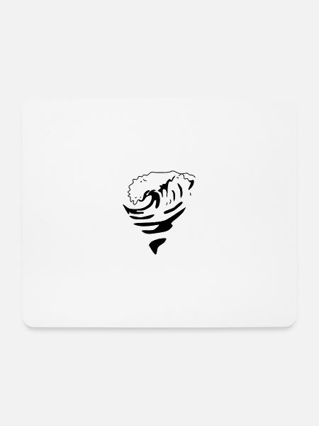Wellen Meer Ozean Pazifik Atlantik Surfen - Mousepad (Querformat) - Weiß