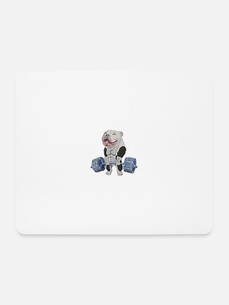 Muscle Bully - Mousepad (Querformat) - Weiß