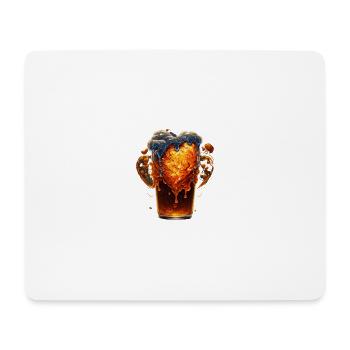 hearty craft beer explosion - Mouse Pad (horizontal) - white - Front