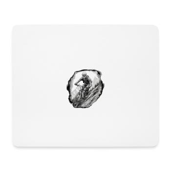 Freerider weiß - Mousepad (Querformat) - Weiß - Vorne