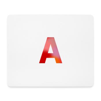 Letter A - Mouse Pad (horizontal) - white - Front