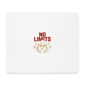 No Limits – Kraft und Stärke - Mousepad (Querformat) - Weiß - Vorne