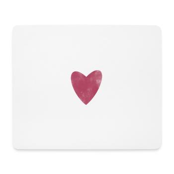 Mon coeur! ❤️ - Tapis de souris (format paysage) - blanc - Devant