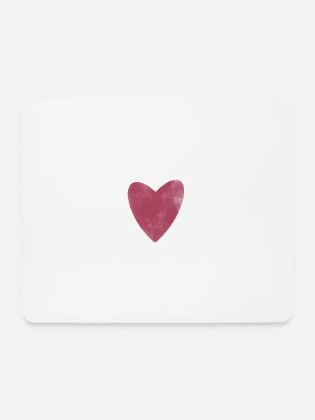 Mein Herz! ❤️ - Mousepad (Querformat) - Weiß
