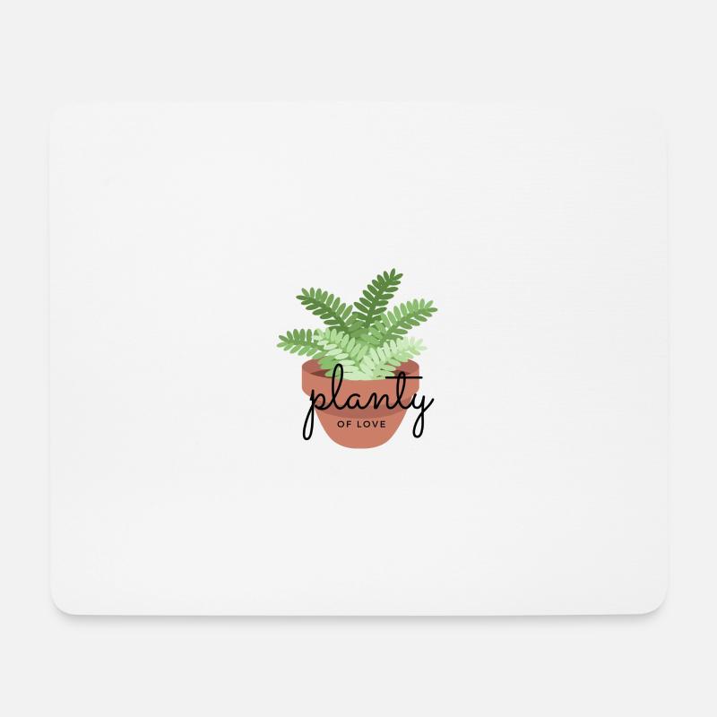 Planty of love - Mousepad (Querformat) - Weiß