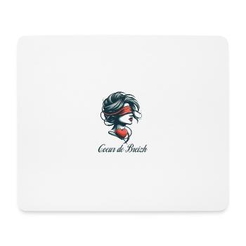 bretonne coeur de breizh - Tapis de souris (format paysage) - blanc - Devant