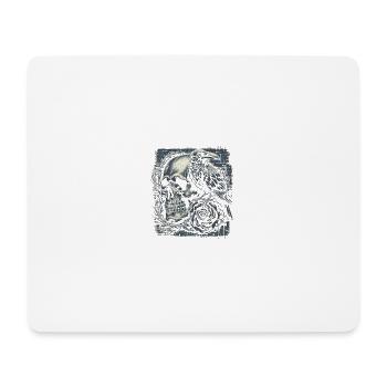 Gothique Memento Mori - Tapis de souris (format paysage) - blanc - Devant