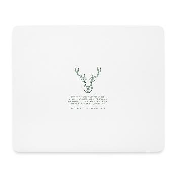 Jägers Ehrenschild - Mousepad (Querformat) - Weiß - Vorne