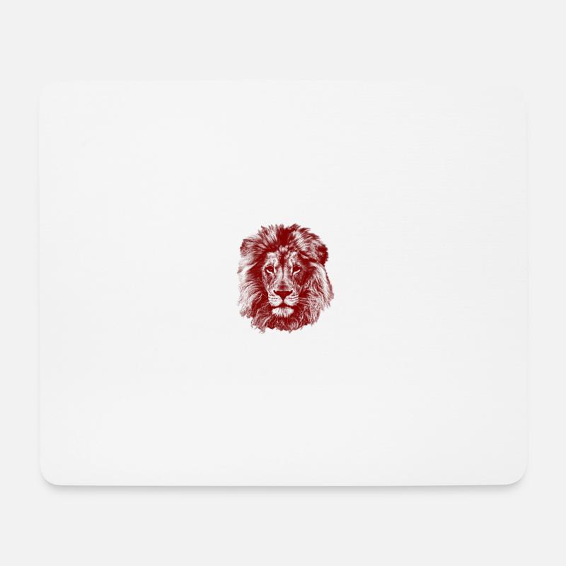 Lion Red - Mouse Pad (horizontal) - white