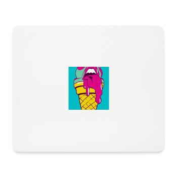 POP-Art Eiscreme - Mousepad (Querformat) - Weiß - Vorne