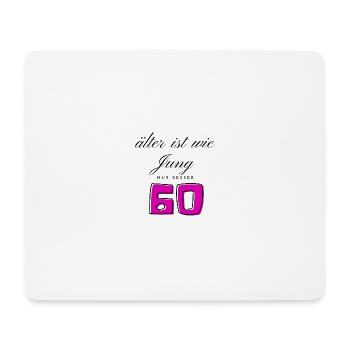 60th Birthday - Mouse Pad (horizontal) - white - Front