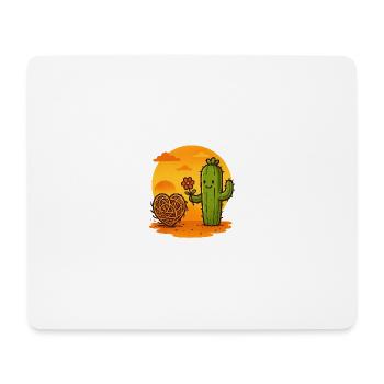 L’amour dans les endroits les plus arides - Tapis de souris (format paysage) - blanc - Devant