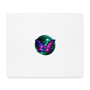Asterra Rebirth – Cosmic Butterfly Universe - Mouse Pad (horizontal) - white - Front