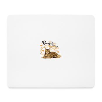 Cœur de maman Bengale - Tapis de souris (format paysage) - blanc - Devant