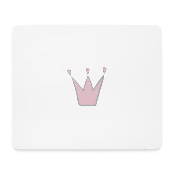 couronne - Tapis de souris (format paysage) - blanc - Devant