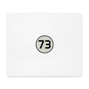 Zahl 73 Serien Insider - Mousepad (Querformat) - Weiß - Vorne