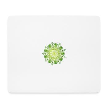 Mandala Energy Green Gradient Blast - Mouse Pad (horizontal) - white - Front