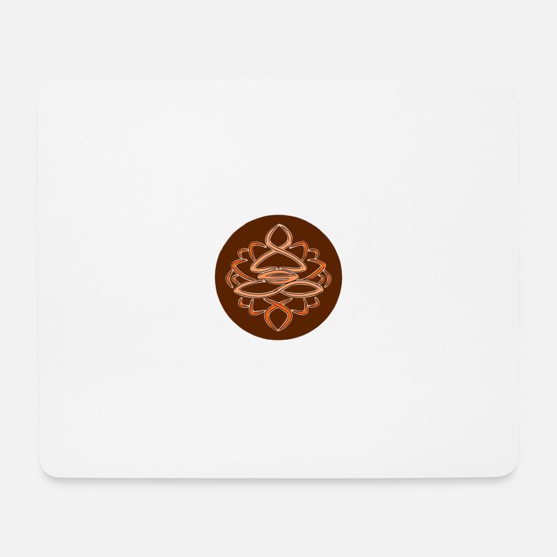 Handpan,Buddha - Mousepad (Querformat) - Weiß