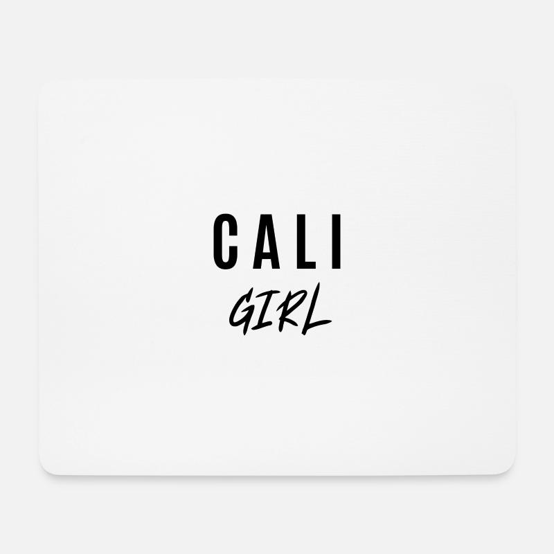 CALI GIRL, KALIFORNISCHES MÄDCHEN - Mousepad (Querformat) - Weiß