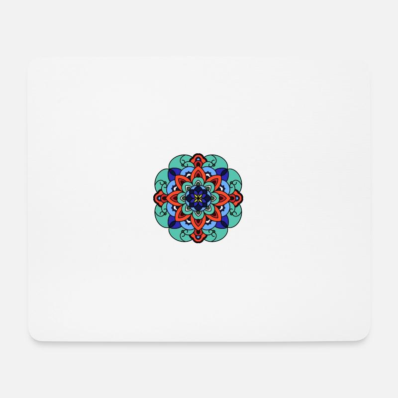 traditionell Korean Style Mandala - Mousepad (Querformat) - Weiß