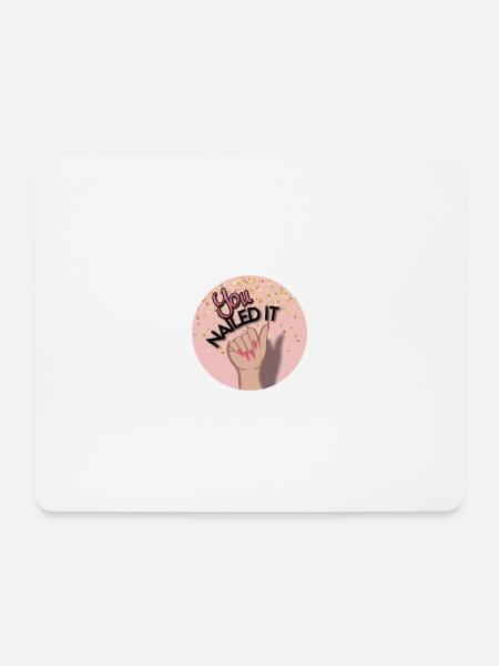 You nailed it! Du hast es geschafft! - Mousepad (Querformat) - Weiß