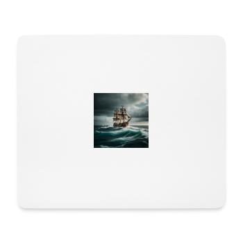Piratenschiff - Mousepad (Querformat) - Weiß - Vorne