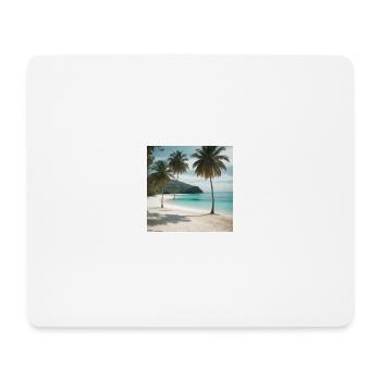 L’île des rêves - Tapis de souris (format paysage) - blanc - Devant