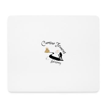 Chemin de Saint-Jacques-de-Compostelle - Camino Frances - Tapis de souris (format paysage) - blanc - Devant