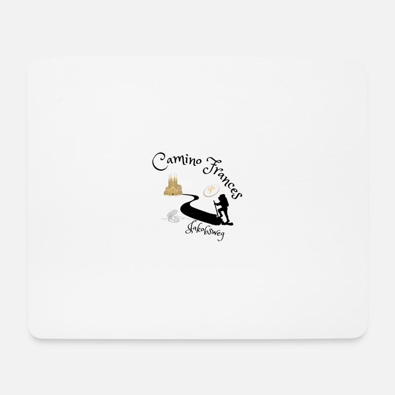 Jakobsweg - Camino Frances - Mousepad (Querformat) - Weiß